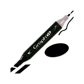 photo-Marqueur - GRAPH'IT - Noir - 9909 - Deux pointes - Dessin - Illustration
