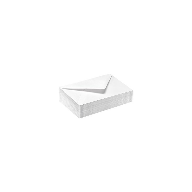 50 Enveloppes De Visite - Blanche - 90 X 140 Mm - Gpv | à seulement 2,99 €