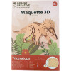 photo -Maquette - Puzzle - 3D - En bois - Triceratops - 55 pièces - Dès 8 ans