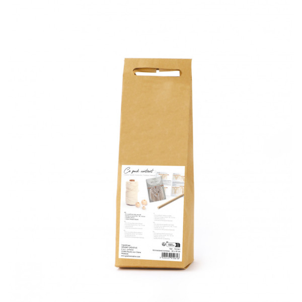 Kit créatif - Macramé - Bohème - À suspendre - Accessoires inclus - Graine créative