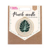 photo - Canevas - Punch needle - Feuille de monstera - Avec tambour et accessoires