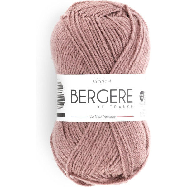photo - Pelote de laine - Bois de rose - 50% Laine 50% acrylique - Bergère de France - Idéale 4