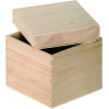 Boîte - Carré - Bois - A personnaliser - 12x12x12cm - Artemio