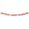 Guirlande lettres - Joyeux anniversaire - Terracotta - Décoration - 300cm