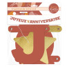 photo - Guirlande lettres - Joyeux anniversaire - Terracotta - Décoration - 300cm