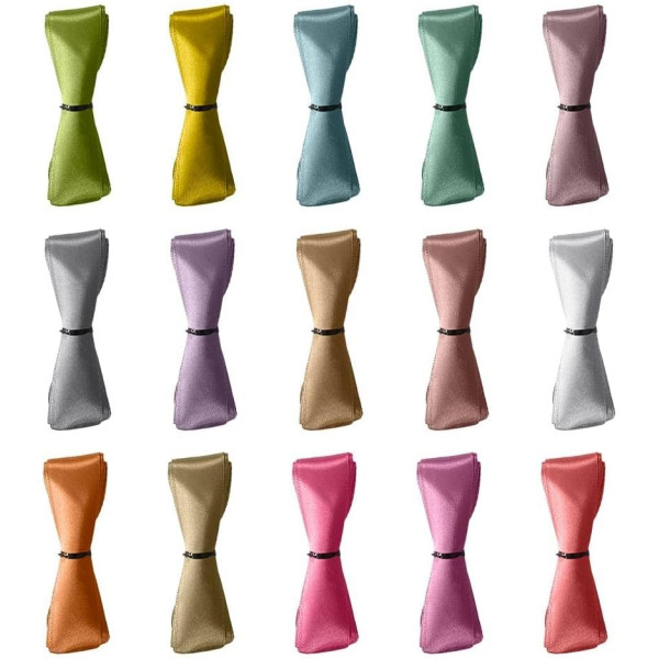 Jeu du ruban - Animation - Mariage - Bouquet de la mariée - Assortiment de couleurs - Lot de 15
