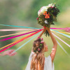 Jeu du ruban - Animation - Mariage - Bouquet de la mariée - Assortiment de couleurs - Lot de 15