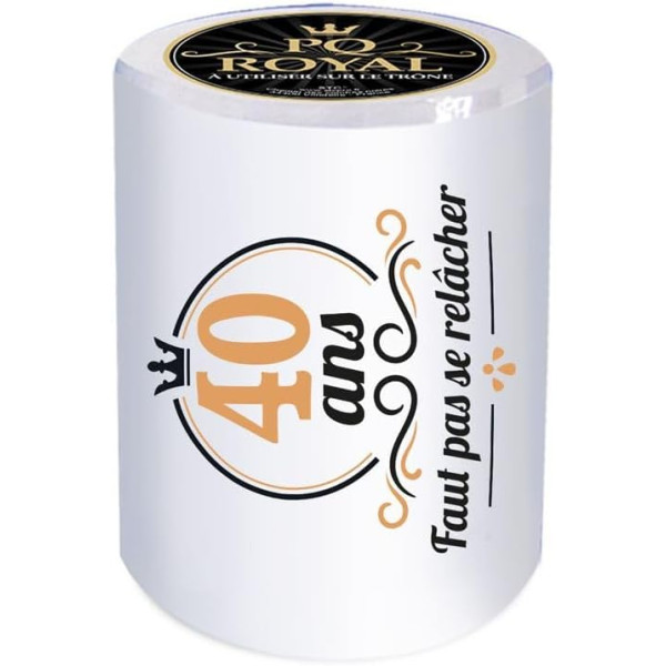 photo - Papier toilette - Décoré - 40ans - Humour - Idée cadeau - Fête - Anniversaire - PQ royal
