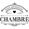 photo - Sticker de porte - Noir - Chambre - Petit nid douillet - Décoration - Intérieur