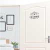 Sticker de porte - Noir - Chambre - Petit nid douillet - Décoration - Intérieur