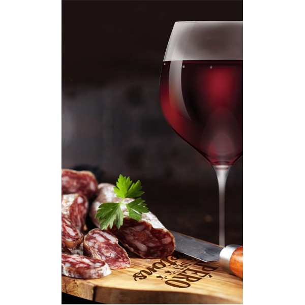 Planche apéro - Planche à découper - Bois - Apéro des bretons - 38x15cm