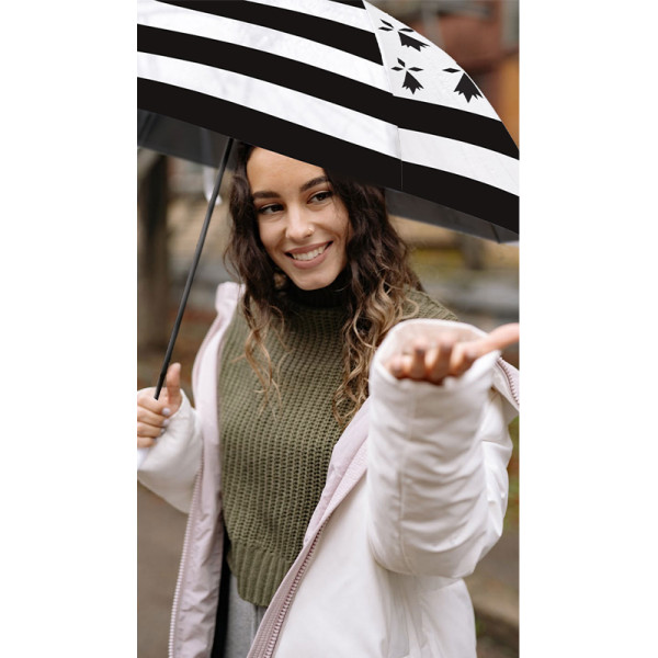 Parapluie - Petit modèle - Pliable - Drapeau breton - Pluie - Bretagne