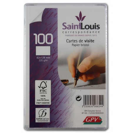 photo-Cartes de correspondance - 82x128mm - 100 cartes - 220g - Blanc - Courrier - GPV