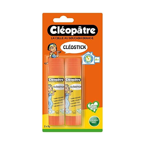 photo - Lot de 2 bâtons de colle - Blanche - Cléopâtre - Cléostick - 8g