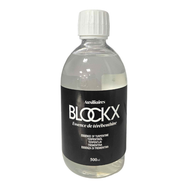 photo - Essence de térébenthine - Peinture à l'huile - Diluant - Blockx - Flacon 500ml