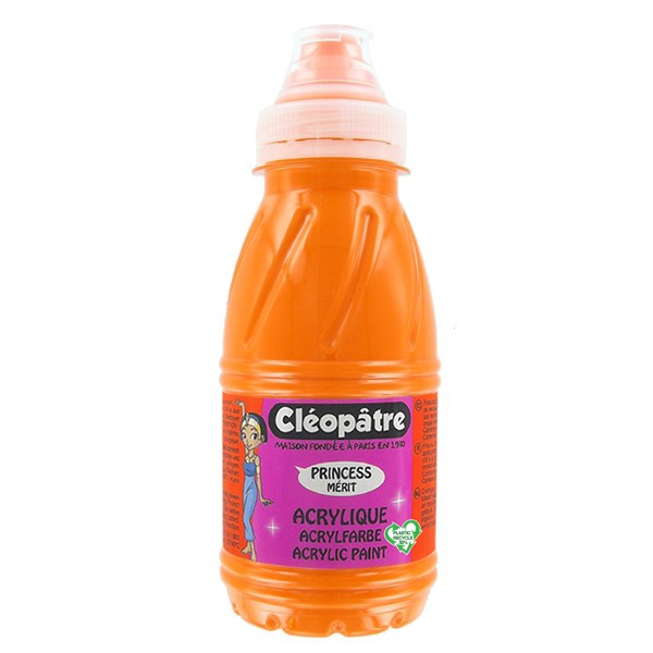 photo - Peinture acrylique Princess Mérit - Orange - 250 ml - Cléopâtre