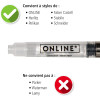 3 pompes pour remplir cartouche d'encre standard - Convertisseur - Online
