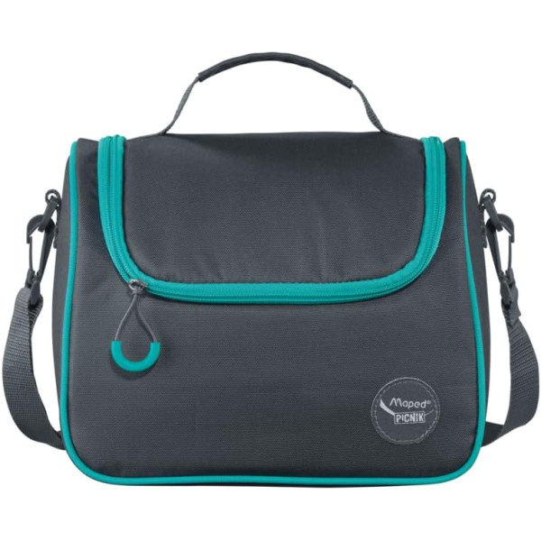 Sac à déjeuner et goûter - Isotherme - Bleu/Gris - Avec bandoulière - Picnik - Maped