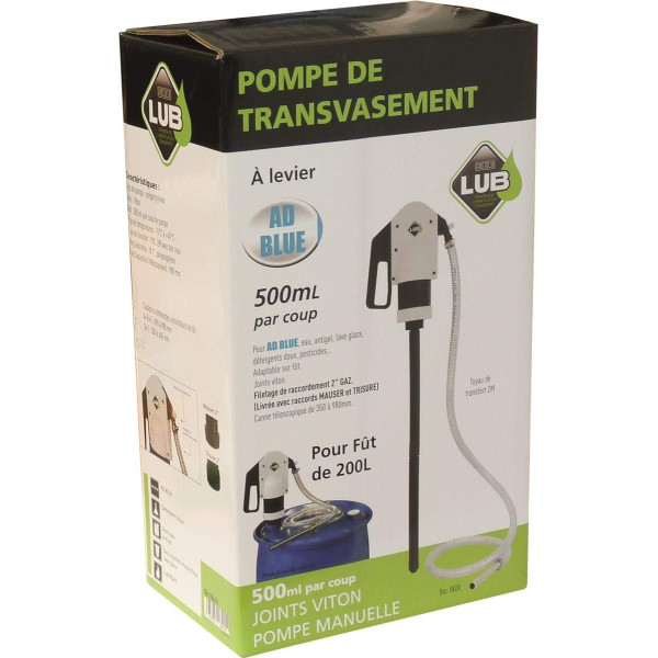 Pompe à levier - Manuelle - Pour AdBlue - Produits détergents - Flexible inclus