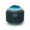 Pelote de laine - DMC - Révélation - Laine + acrylique + polyester - Couleurs bleues - Tricot - Crochet