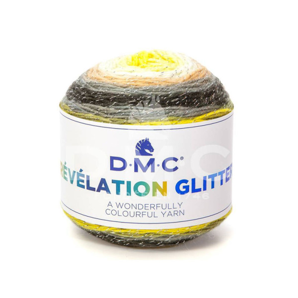 photo-Pelote de laine - DMC - Révélation glitter - Laine et acrylique - Tricot - Crochet
