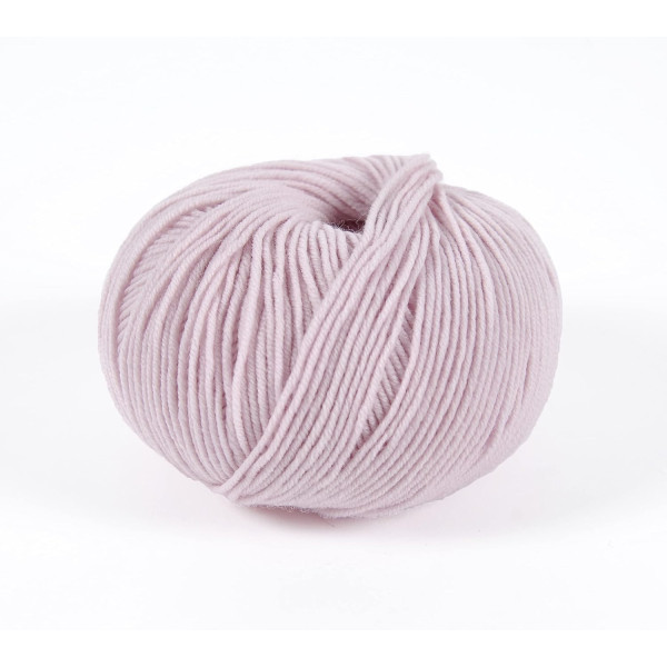 Pelote de laine - 100% mérinos - Rose pâle - DMC - Woolly - Tricot - Crochet