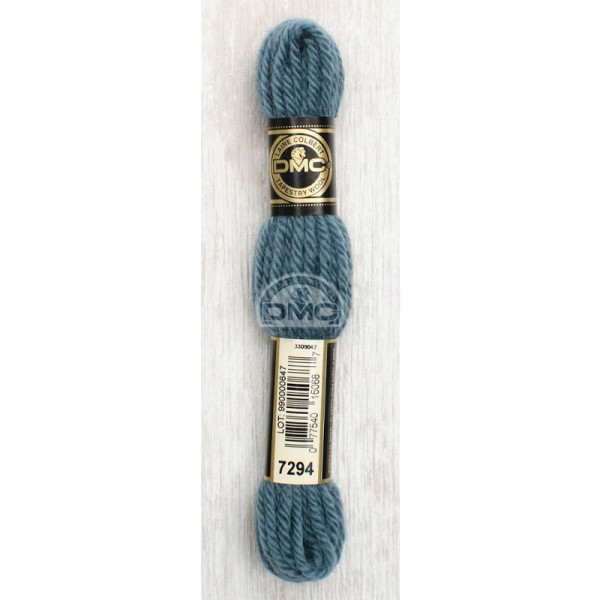 photo-Fil de laine - DMC - Laine Colbert - 100% laine - Gris foncé - 7294 - Canevas