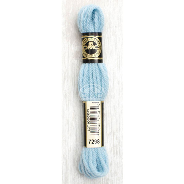 photo-Fil de laine - DMC - Laine Colbert - 100% laine - Bleu moyen - 7298 - Canevas
