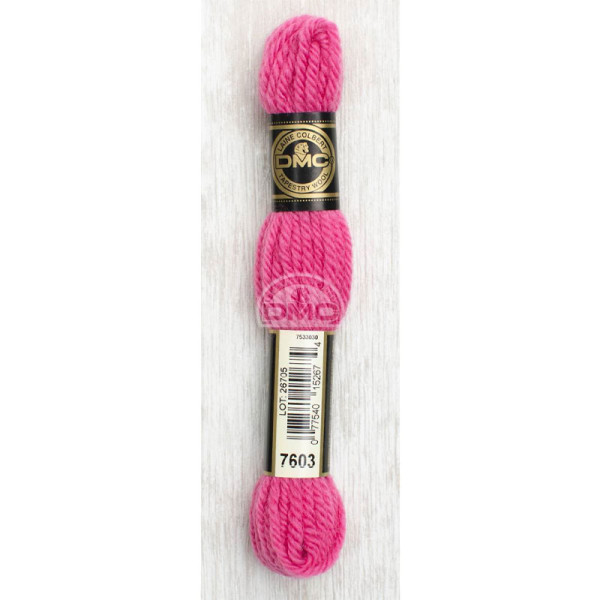 photo-Fil de laine - DMC - Laine Colbert - 100% laine - Verveine rose - 7603 - Canevas