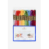 photo-Fils de laine - 24 échevettes - Fil mouliné - DMC - Couleurs florales - Broderie - Point de croix