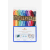 photo-Fils de laine - 12 échevettes - Fil mouliné - DMC - Coloris ombrés - Broderie - Point de croix