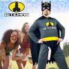 Déguisement - Biteman - Noir - Costume - Humour - fête - Enterrement de vie de garçon - Taille unique adulte