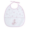 Grand bavoir - Bébé - 6 mois - A broder - Rose/motif koala - Cadeau naissance