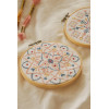 Kit point de croix - Broderie - Motifs persans colorés - DMC - Inclus tambour, toile, fils