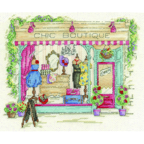photo-Canevas - Point de croix - Niveau confirmé - Chic boutique - DMC - Toile + fils