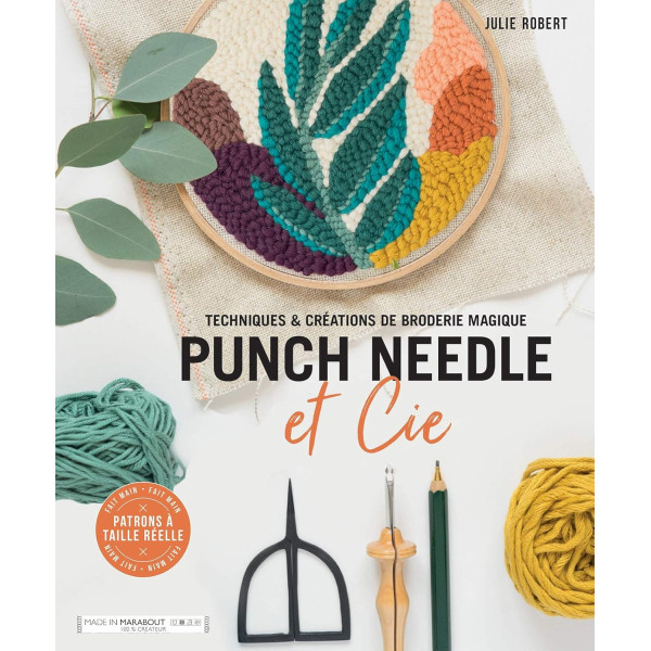 photo-Livre - Punch needle et cie - Technique - Créations de broderie - Patrons inclus