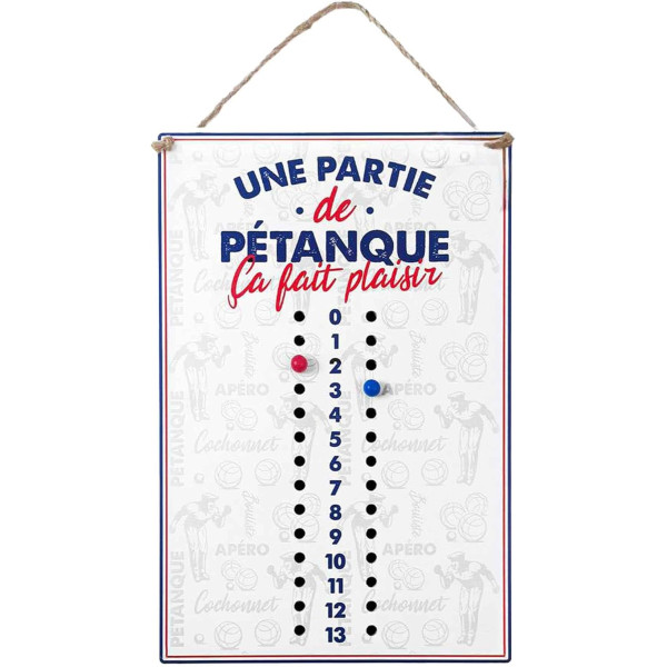 photo-Compteur pour les points à la pétanque - Bois - Jeu de pétanque - Idée cadeau