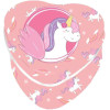 photo-Petit boîte - Pour dent de lait - Rangement - Licorne - Rose - Forme cœur
