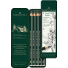 Crayons graphite - 5 mines - HB, 2B, 4B, 6B et 8B - Faber-Castell - Dessin beaux-arts
