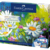 photo-Peinture acrylique - Coffret 12 couleurs + toile 20x25cm + palette + pinceaux - Faber-Castell