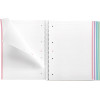 Cahier - A4 - Spirales - Lignes - Polypro - 240 pages perforées - Arc-en-ciel