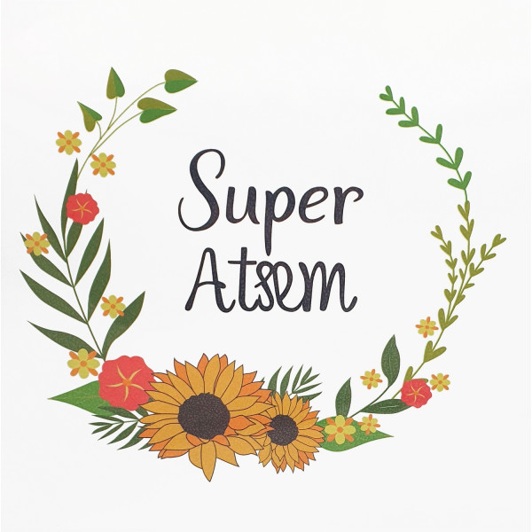 photo-Stickers pour tissus - Super Atsem - Thermocollant - 17x17cm - Loisirs créatifs