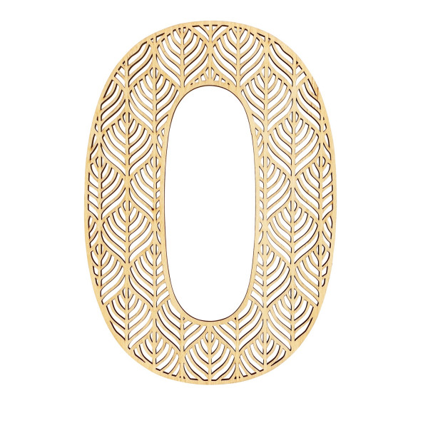 photo-Grande lettre en bois - O - Bois - Ajouré - A décorer - 24 cm - Loisirs créatifs