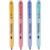 Étui de 4 surligneurs - Couleurs pastel - Rétractable - Apli