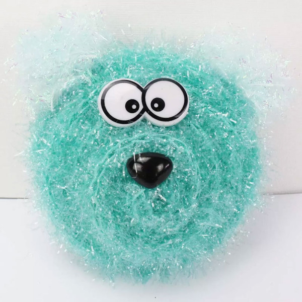 Mini pelotes de laine abrasive - Pour fabriquer des éponges - 2 crochets inclus