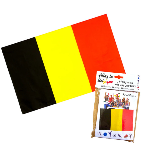 photo - Drapeau du supporter - Belgique - 90x150cm - Polyester - Evénement - Fête