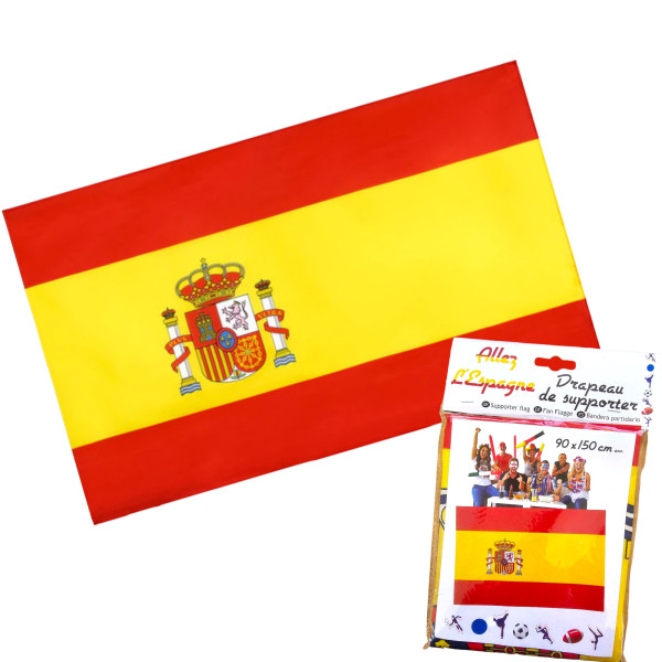 photo - Drapeau du supporter - Espagne - 90x150cm - Polyester - Evénement - Fête