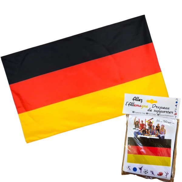 photo - Drapeau du supporter - Allemagne - 90x150cm - Polyester - Evénement - Fête