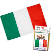 photo - Drapeau du supporter - Italie - 90x150cm - Polyester - Evénement - Fête
