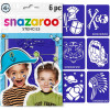 photo - Pochoirs à maquillage - Enfant - Pour garçon - 6 motifs - Fête - Anniversaire
